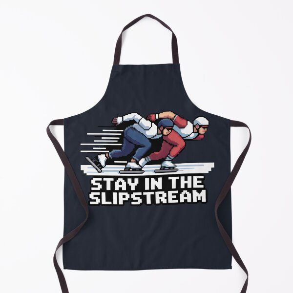 Item preview, 8-Bit Speed Skating Intensity in Muted Blue and Red Uniforms designed and sold by SplashTastic.