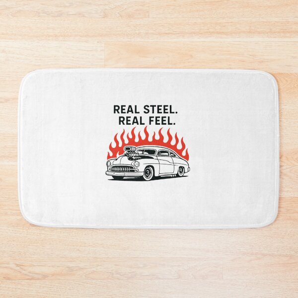 Item preview, Hot Rod Flames on Black – Real Steel Real Feel Classic Car Graphic designed and sold by Fleetwood1994.