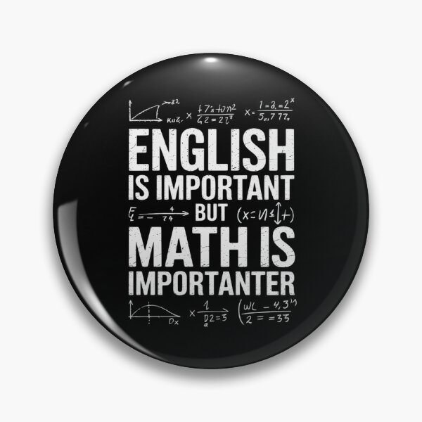 Item preview, English is important but Math is importanter Teaching Math  designed and sold by lilLilaBatArt.