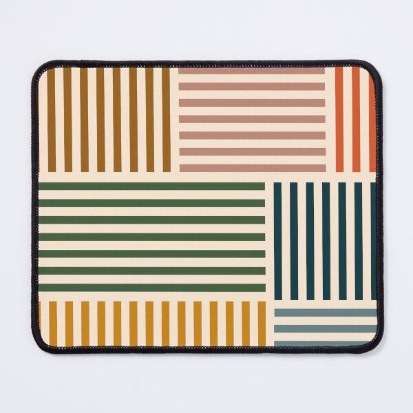 Item preview, Retro Colorful Striped Blocks in Earth Tones designed and sold by enricadenicola.