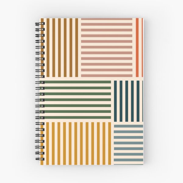 Item preview, Retro Colorful Striped Blocks in Earth Tones designed and sold by enricadenicola.