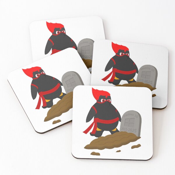Item preview, Death of Windows 10 ( NinJOke X Linux ) designed and sold by Red Jacket Technologies.