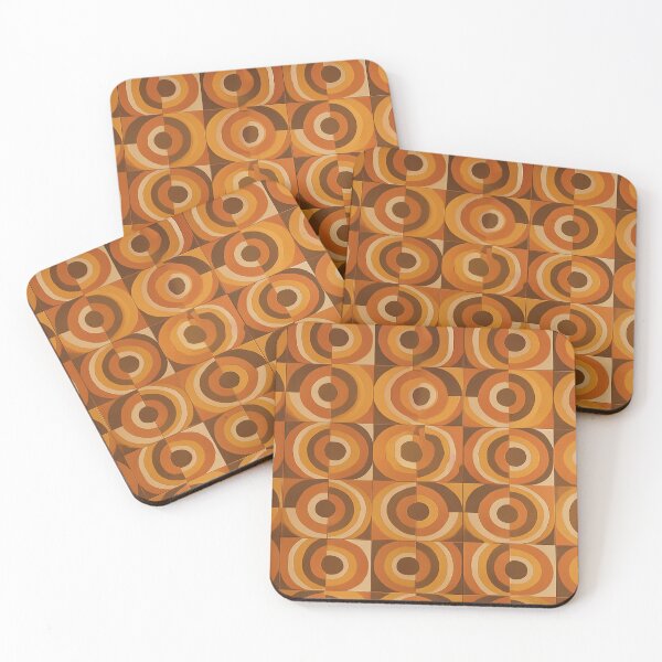 Item preview, Retro Geometrics and 1970s Nostalgia Earth tone 2 designed and sold by DinsignStudio.