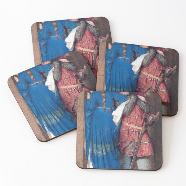 Item preview, Hellelil and Hildebrand, the Meeting on the Turret Stairs – Frederic William Burton (1864) designed and sold by Art Outlaws.