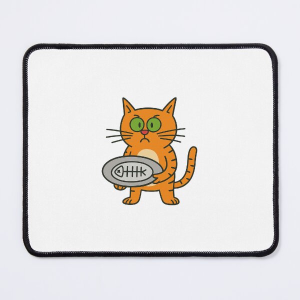 Item preview, Grumpy Cat with Fishbone – Funny Cartoon Character designed and sold by YokoByIngoErno.