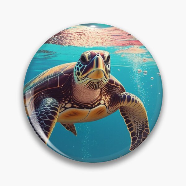 Item preview, Analog Oceans: Glitched Sea Turtle designed and sold by PrimeGens.