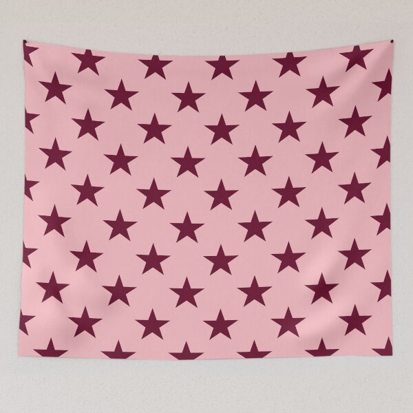 Item preview, Burgundy Pink Starry Night Pattern designed and sold by Patterns & Love .