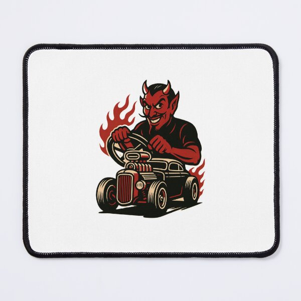 Item preview, Hell Driver Hot Rod Devil Cartoon – Kustom Kulture Hot Rod Monster designed and sold by Fleetwood1994.