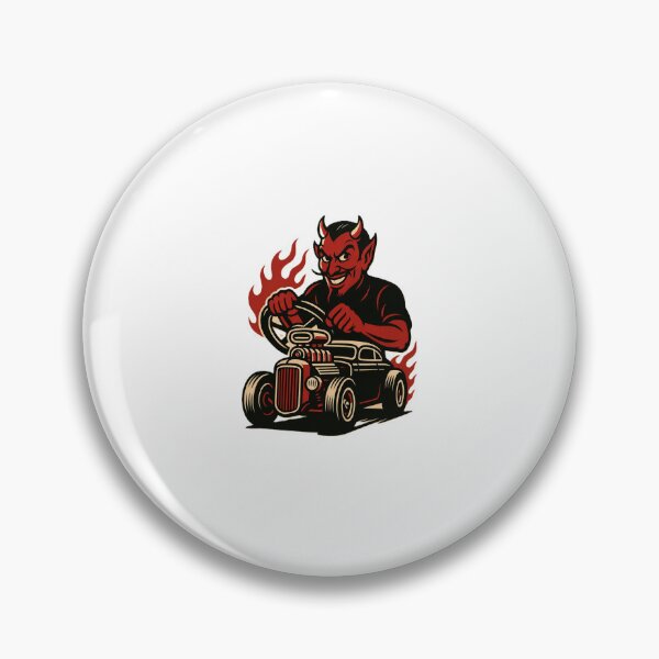 Item preview, Hell Driver Hot Rod Devil Cartoon – Kustom Kulture Hot Rod Monster designed and sold by Fleetwood1994.