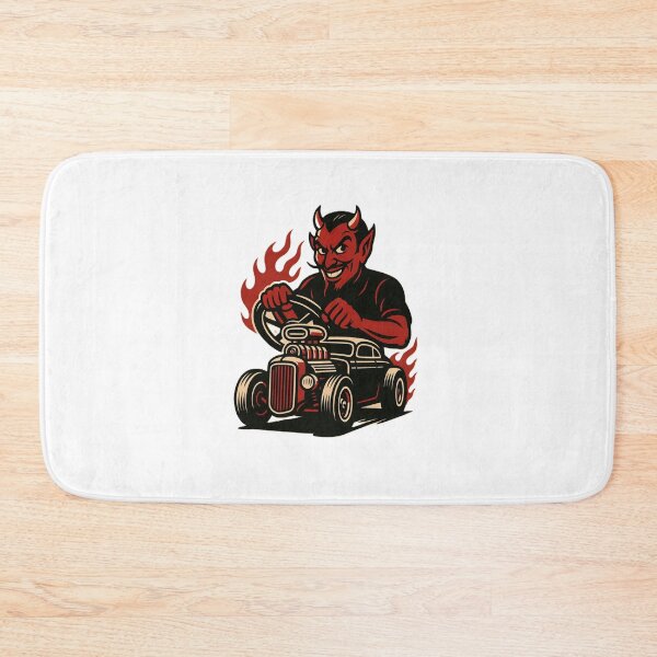 Item preview, Hell Driver Hot Rod Devil Cartoon – Kustom Kulture Hot Rod Monster designed and sold by Fleetwood1994.
