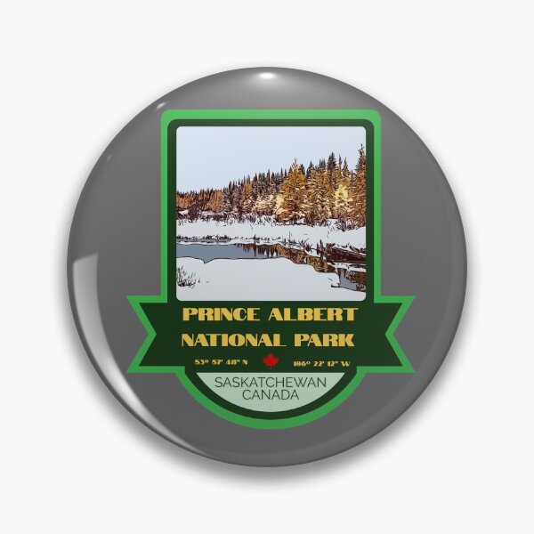 Item preview, Prince Albert National Park Vintage Retro Sticker – Canada National Park Badge Design designed and sold by RouseDesigns.
