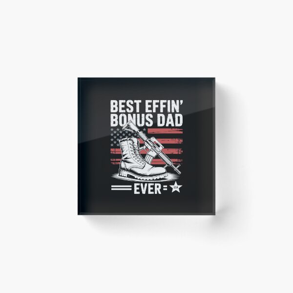 Item preview, Best Effin’ Bonus Dad Ever Daddy American Flag  designed and sold by HuValverdeArt.