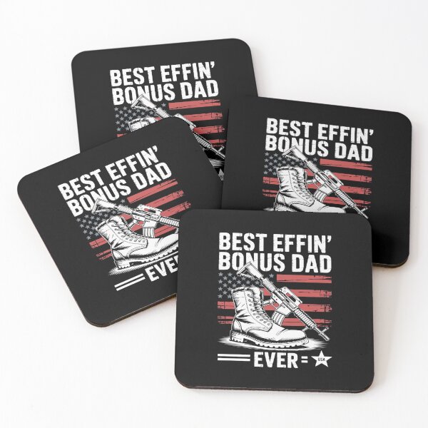 Item preview, Best Effin’ Bonus Dad Ever Daddy American Flag  designed and sold by HuValverdeArt.