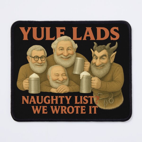Item preview, Yule Lads: Naughty List? We Wrote It – Vintage Nordic Mischief designed and sold by POD DYNASTY | Original Print On Demand T-Shirt Graphics.