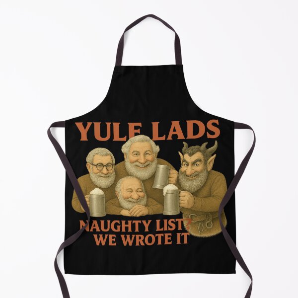 Item preview, Yule Lads: Naughty List? We Wrote It – Vintage Nordic Mischief designed and sold by POD DYNASTY | Original Print On Demand T-Shirt Graphics.