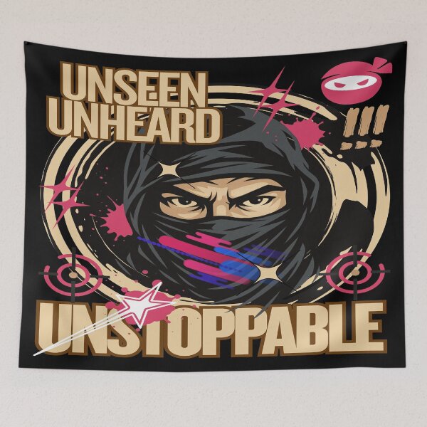 Item preview, Unseen, Unheard, Unstoppable Ninja T-Shirt designed and sold by DZ Loumatti.