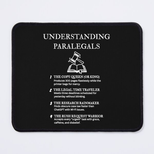 Item preview, Understanding Paralegals – Because “Urgent” Is a Daily State of Mind – Black designed and sold by PsyFlow35.