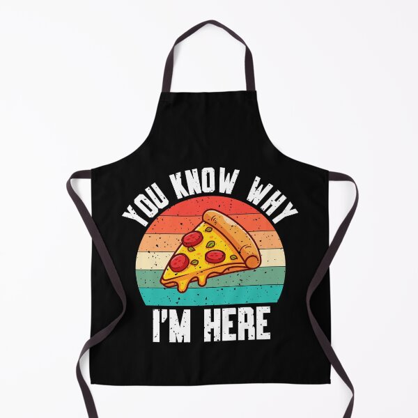 Item preview, You Know Why I'm Here Funny Pizza Retro Design designed and sold by IsDesignHub.