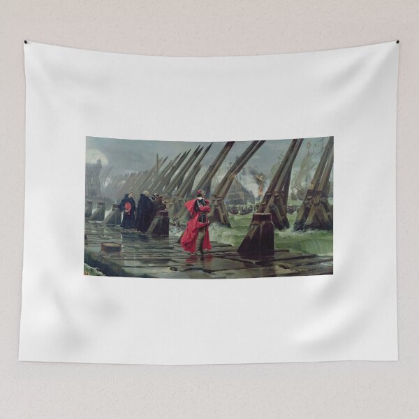 Item preview, Cardinal Richelieu at the Siege of La Rochelle – Henri Paul Motte (1881) designed and sold by Art Outlaws.