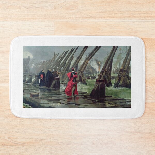 Item preview, Cardinal Richelieu at the Siege of La Rochelle – Henri Paul Motte (1881) designed and sold by Art Outlaws.