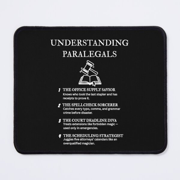 Item preview, Understanding Paralegals – Where Deadlines Go to Be Conquered – Black designed and sold by PsyFlow35.