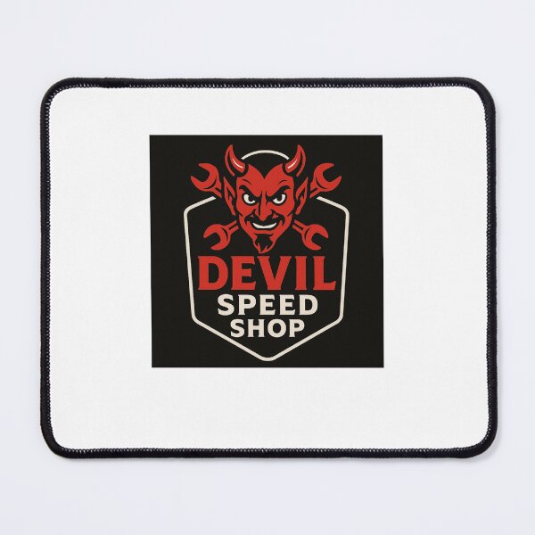 Item preview, Devil Speed Shop Logo – Retro Hot Rod Garage Emblem Vintage Mechanic designed and sold by Fleetwood1994.