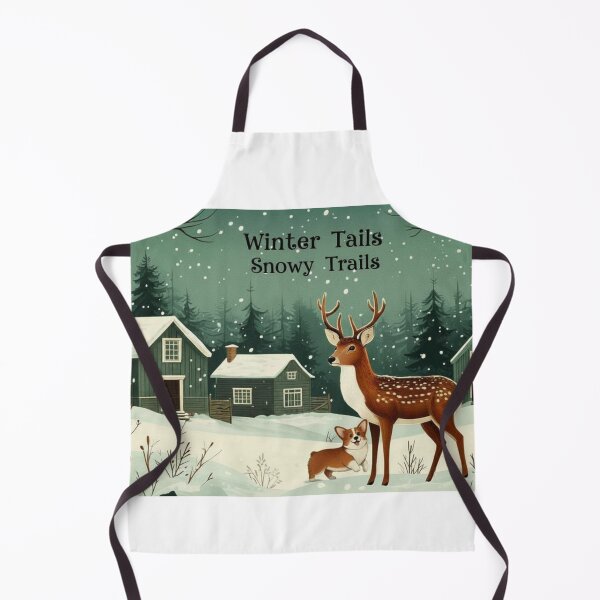 Item preview, Winter Tails and Snowy Trails – Corgi & Deer Holiday Adventure designed and sold by GoxyVision.