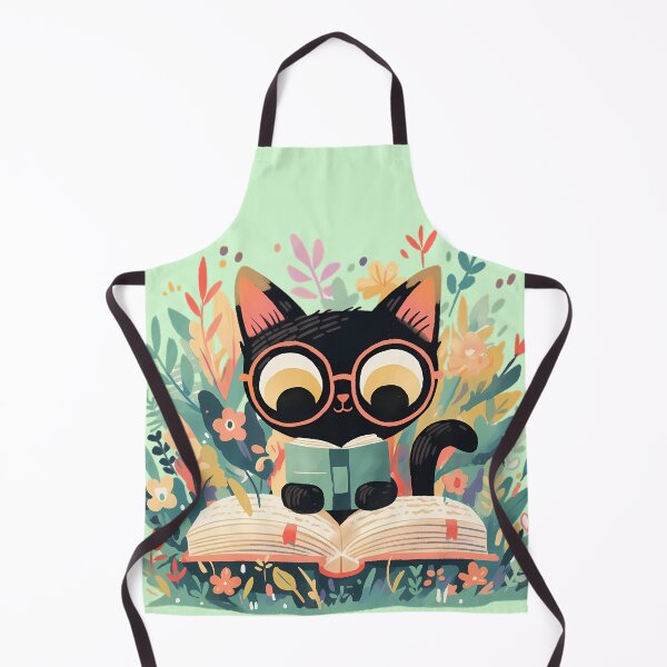 Item preview, Nerdy Cat Reading designed and sold by WoollenLlama.