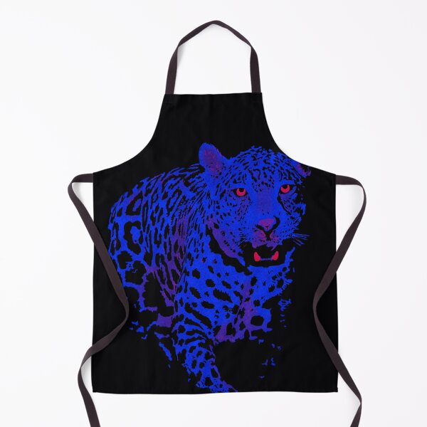 Artikelvorschau, Neonleopard in elektrischem Blau und Lila – Cyberpunk-Dschungelkatzen-Artwork entworfen und verkauft von JpgBandits.