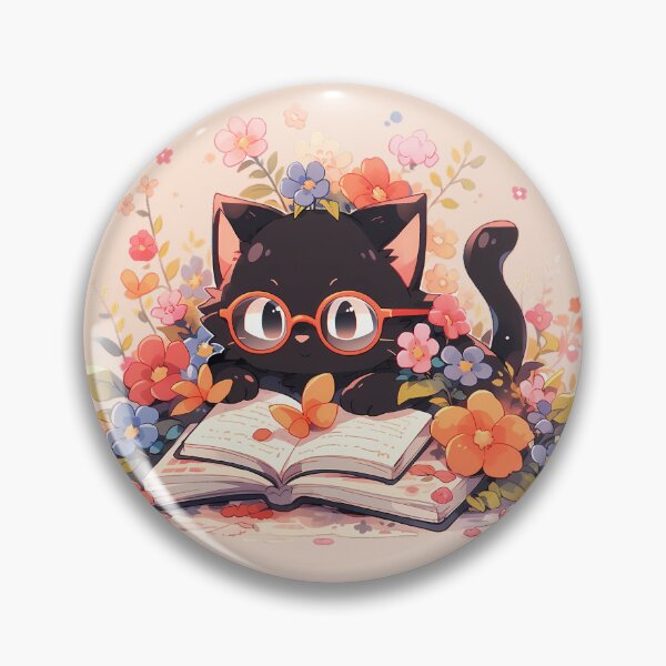 Item preview, Nerdy Cat Reading designed and sold by WoollenLlama.