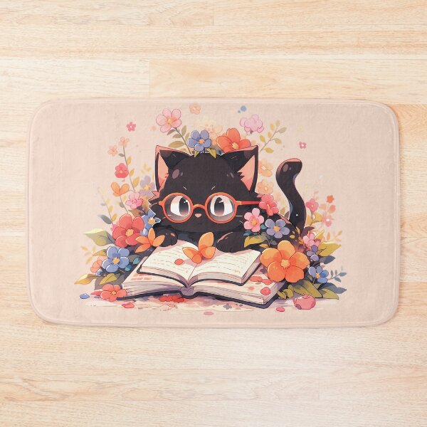 Item preview, Nerdy Cat Reading designed and sold by WoollenLlama.