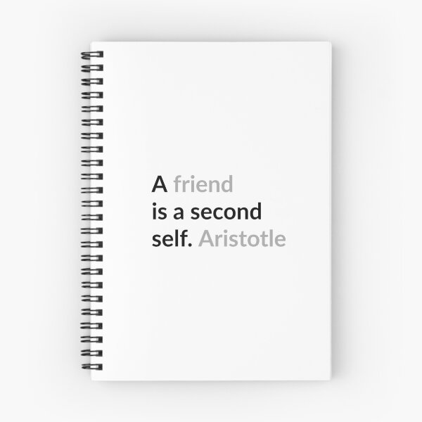 Item preview, A friend is a second self. Aristotle quotes designed and sold by Inspirationmotivation.