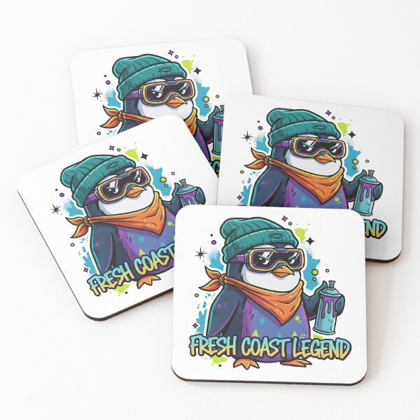 Artikelvorschau, Legende der Küste | Street-Art-Pinguin-Graffiti-Design entworfen und verkauft von TheArtForge.