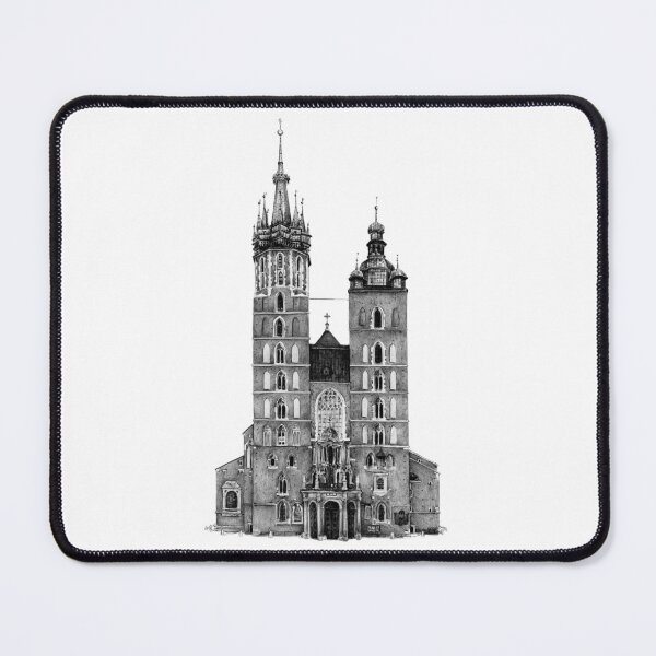 Item preview, St. Mary's Church in Cracow illustratrion designed and sold by Adam Wróbel.