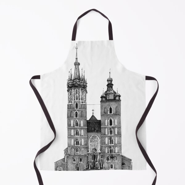 Item preview, St. Mary's Church in Cracow illustratrion designed and sold by Adam Wróbel.