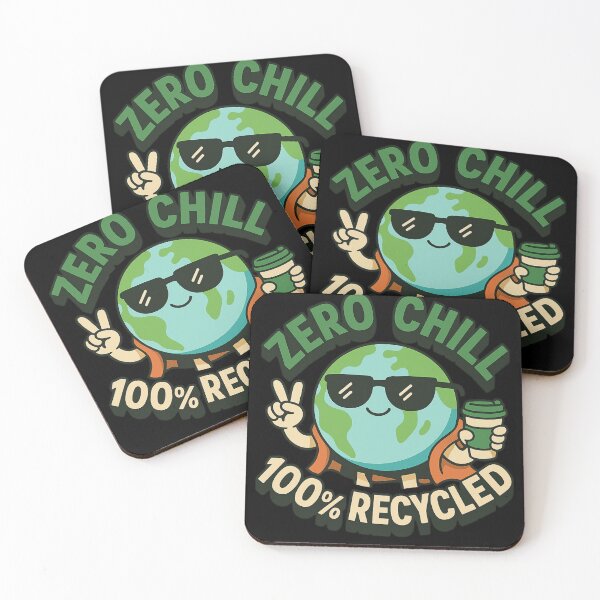 Item preview, Zero Chill, 100% Recycled – Funny Eco Earth Day Design | Cool Environmental Humor  designed and sold by BiomortoArts.