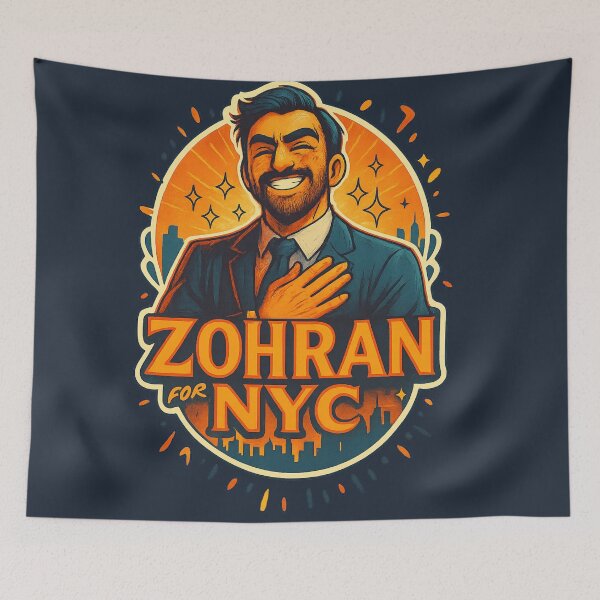 Item preview, Zohran for NYC – Historic Campaign Poster Art (Mamdani 2025) designed and sold by GirlyPopped.