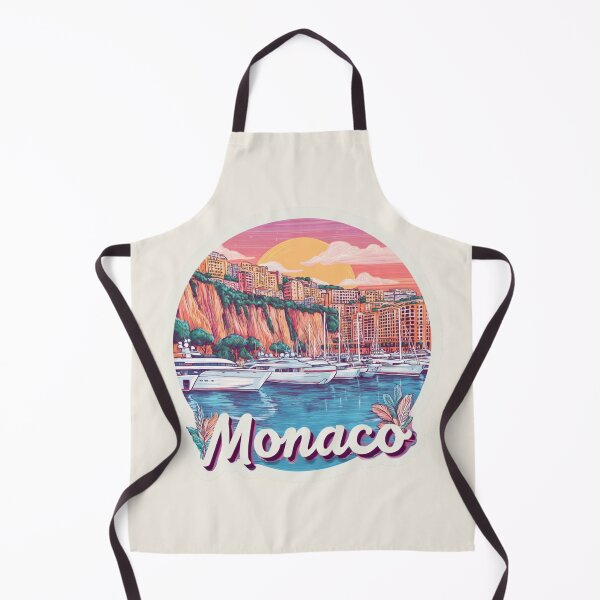 Item preview, Monaco Vintage Travel Sticker Retro Harbor & Luxury Riviera Sunset Design designed and sold by Blurbean.