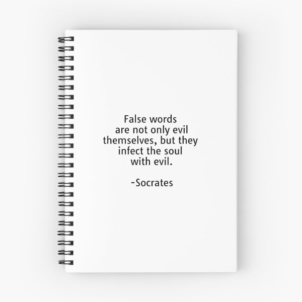 Item preview, Socrates quotes - False words are not only evil themselves, but they infect the soul with evil. designed and sold by Inspirationmotivation.