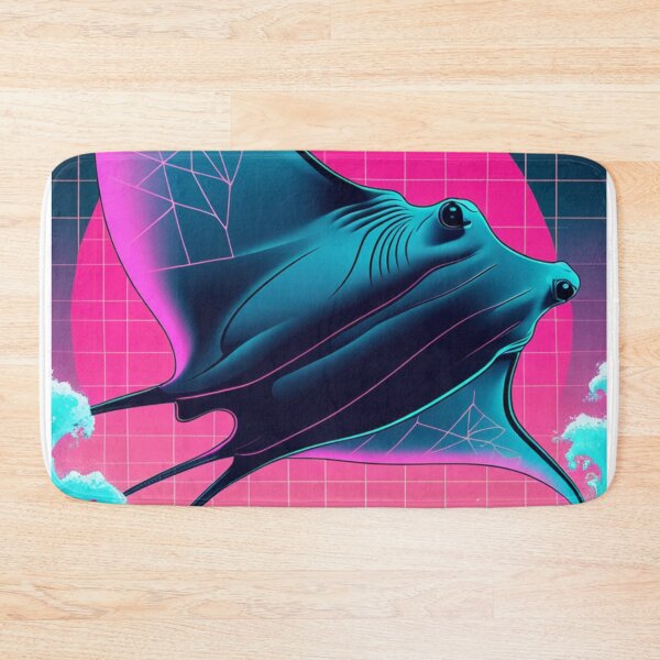 Item preview, Synthwave Glide: Neon Manta Ray designed and sold by PrimeGens.