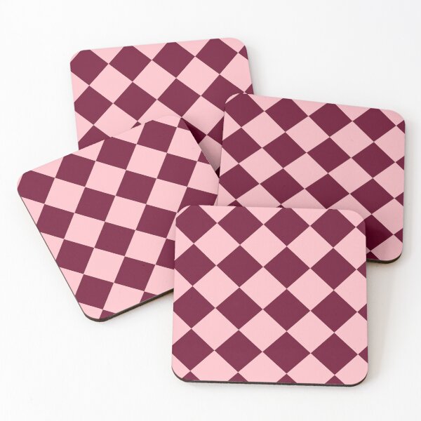 Item preview, Burgundy Pink Diamond Geometric Pattern designed and sold by Patterns & Love .