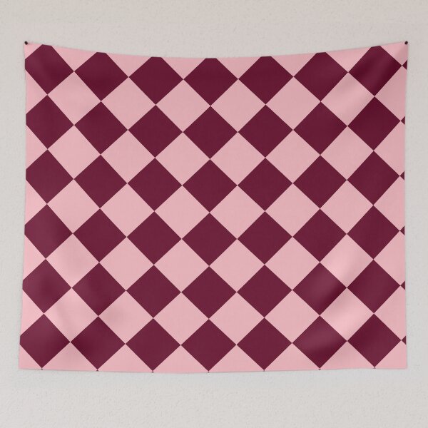 Item preview, Burgundy Pink Diamond Geometric Pattern designed and sold by Patterns & Love .