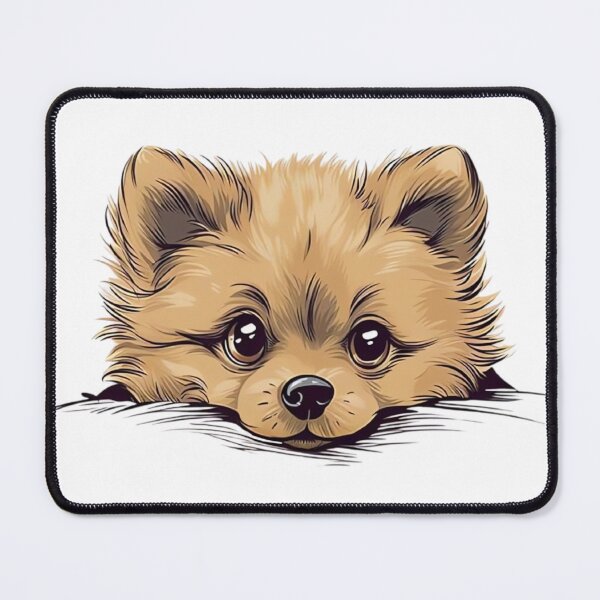 Item preview, Cute Fluffy Pomeranian Puppy Peeking designed and sold by Steele-Art.