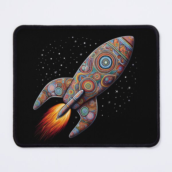 Item preview, Aboriginal Astronomy Rocket Ship 1 - no text designed and sold by peppa black.