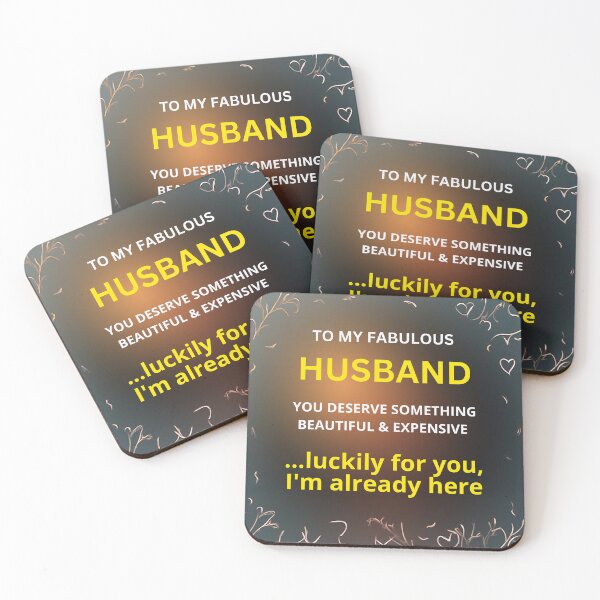 Item preview, To My Fabulous Husband – Funny Cheeky Quote | Humorous Gift for Him designed and sold by Paws and Ink Art.