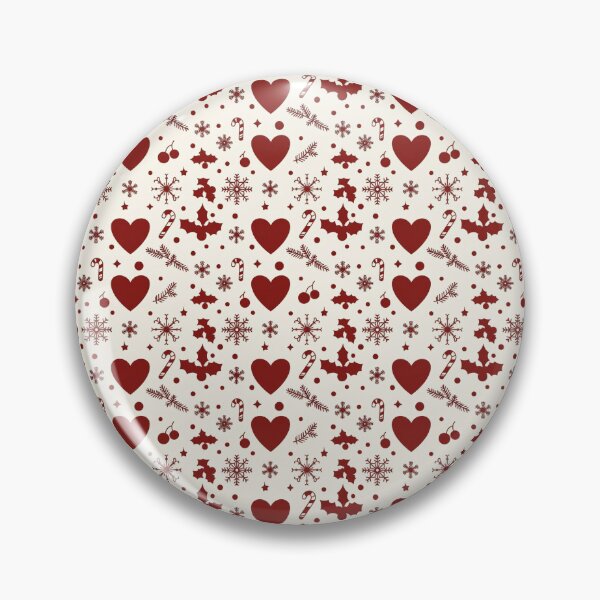 Item preview, Red Heart Snowflake Pattern | Cozy Christmas Love Seamless Design designed and sold by graphicnew.