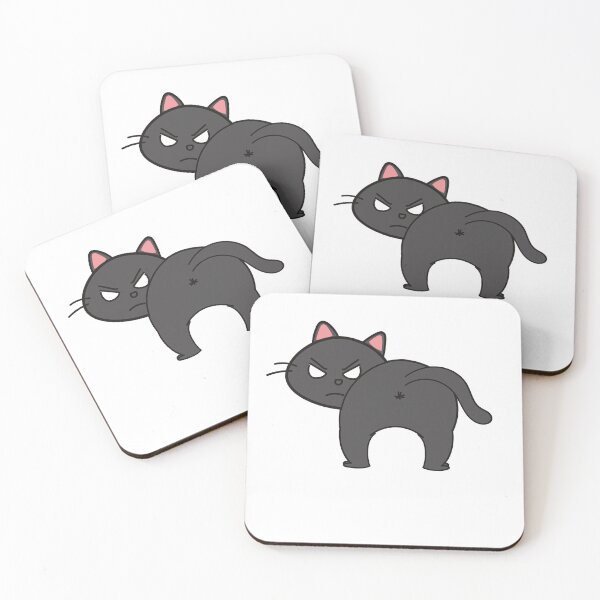 Item preview, Funny Angry Black Cat Sticker designed and sold by Binlyya.