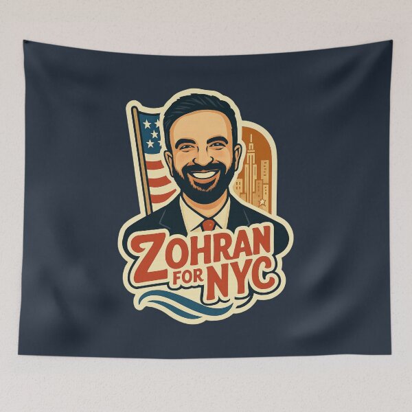 Item preview, Zohran for NYC – Historic Campaign Poster Art (Mamdani 2025) designed and sold by GirlyPopped.
