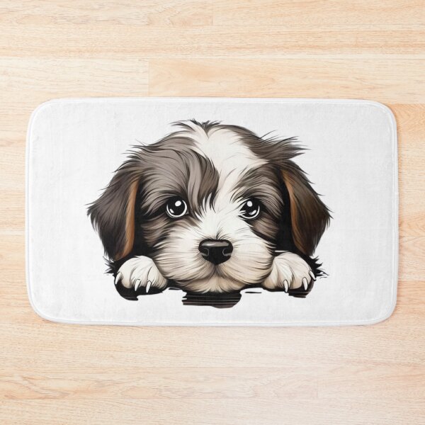 Item preview, Adorable Fluffy Puppy Peeking Over designed and sold by Steele-Art.