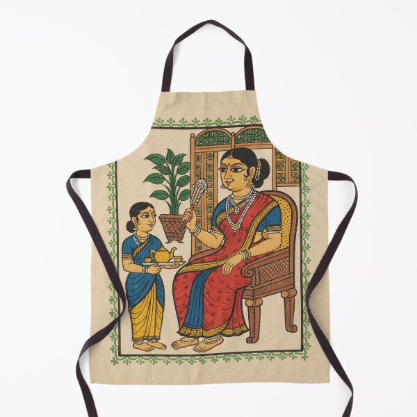 Item preview, Grace of Everyday Life in Kalighat Style designed and sold by digisetumedia.